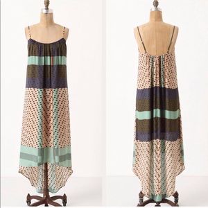Anthropologie Multicolor High Low Dress